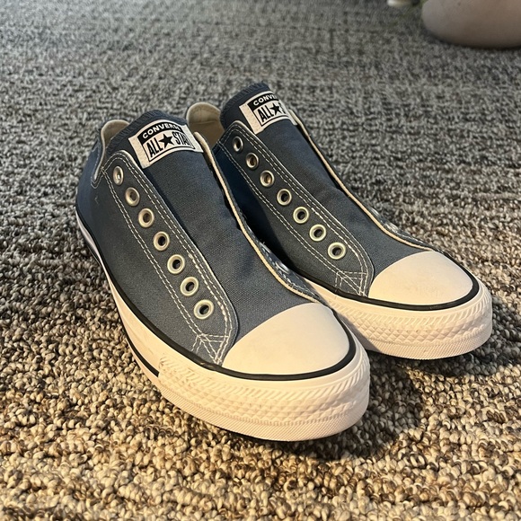 Converse Shoes - New Blue Low Top/Slip on Converse.